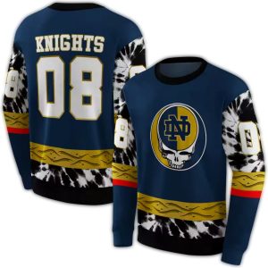 Personalized Notre Dame Fighting Irish Grateful Vibes All Over Print Sweatshirt