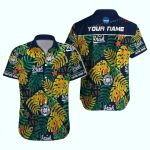Personalized Notre Dame Fighting Irish Leafs Pattern Vintage Hawaiian Shirt