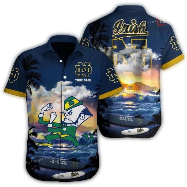 Personalized-Notre-Dame-Fighting-Irish-Mascot-Surf-Beach-Hawaiian-Shirt-1 Personalized Notre Dame Fighting Irish Mascot Surf Beach Hawaiian Shirt 1