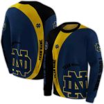 Personalized Notre Dame Fighting Irish Minimalist All Over Print Sweatshirt