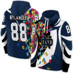 Personalized Notre Dame Fighting Irish Puzzle Pieces All Over Print Hoodie