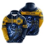 Personalized Notre Dame Fighting Irish Skull Egypt All Over Print Hoodie