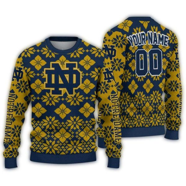 Personalized-Notre-Dame-Fighting-Irish-Snowflake-Matrix-Ugly-Sweater-1 Personalized Notre Dame Fighting Irish Snowflake Matrix Ugly Sweater 1
