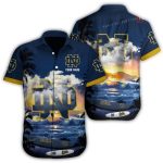 Personalized Notre Dame Fighting Irish Surf Beach Hawaiian Shirt