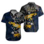 Personalized Notre Dame Fighting Irish Tiki Floral Hawaiian Shirt