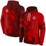 Personalized Ohio State Buckeyes Deer Silhouette All-Over Print Hoodie