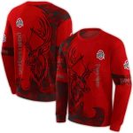 Personalized Ohio State Buckeyes Deer Silhouette All-over Print Sweatshirt