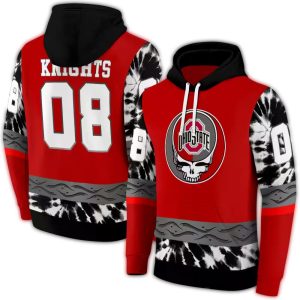 Personalized Ohio State Buckeyes Grateful Dead Vibes All-Over Print Hoodie