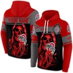 Personalized Ohio State Buckeyes Grim Reaper All-Over Print Hoodie