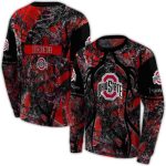 Personalized Ohio State Buckeyes Hunting Theme Scarlet All-over Print Sweatshirt