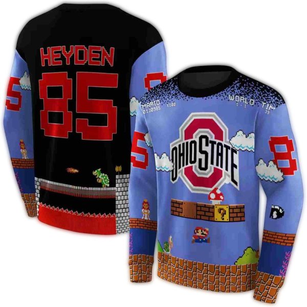 Personalized-Ohio-State-Buckeyes-Mario-Blue-Black-AOP-Sweatshirt-1 Personalized Ohio State Buckeyes Mario Blue Black AOP Sweatshirt 1