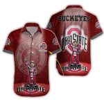 Personalized Ohio State Buckeyes Mascot Galaxy Hawaiian Shirt
