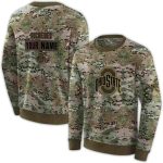 Personalized Ohio State Buckeyes Military Style All-over Print Sweatshirt