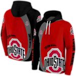 Personalized Ohio State Buckeyes Minimalist All-Over Print Hoodie
