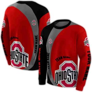 Personalized Ohio State Buckeyes Minimalist All-over Print Sweatshirt