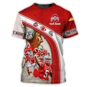 Personalized Ohio State Buckeyes Players Team All-Over Print T Shirt