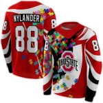 Personalized Ohio State Buckeyes Puzzle Pieces All-over Print Sweatshirt