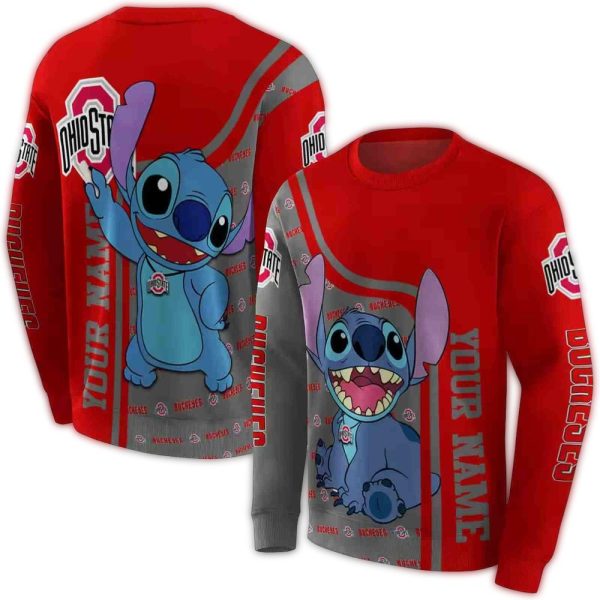 Personalized-Ohio-State-Buckeyes-Stitch-AOP-Sweatshirt-1 Personalized Ohio State Buckeyes Stitch AOP Sweatshirt 1