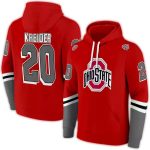 Personalized Ohio State Buckeyes Striped All-Over Print Hoodie