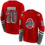 Personalized Ohio State Buckeyes Striped All-over Print Sweatshirt