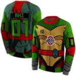 Personalized Ohio State Buckeyes Superhero Armor All-over Print Sweatshirt