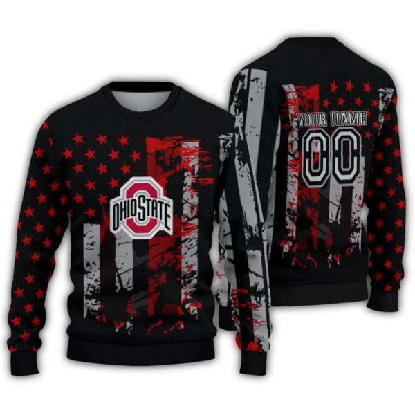 Personalized-Ohio-State-Buckeyes-Vintage-USA-Flag-Ugly-Sweater-1 Personalized Ohio State Buckeyes Vintage USA Flag Ugly Sweater 1