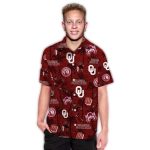 Personalized Oklahoma Sooners Coconut Players Tropical Hawaiian Shirt