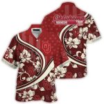 Personalized Oklahoma Sooners Floral Flag Us Hawaiian Shirt