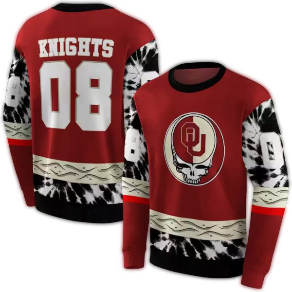 Personalized Oklahoma Sooners Grateful Vibes AOP Sweatshirt 1