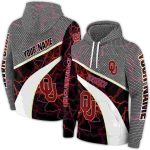 Personalized Oklahoma Sooners Hexagonal Mesh All-over Print Hoodie