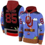 Personalized Oklahoma Sooners Mario All-over Print Hoodie