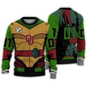 Personalized Oklahoma Sooners Ninja Turtle Ugly Sweater