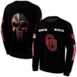 Personalized Oklahoma Sooners Punisher Skull All-over Print Sweatshirt