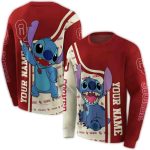 Personalized Oklahoma Sooners Stitch All-over Print Sweatshirt