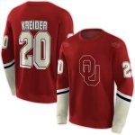 Personalized Oklahoma Sooners Striped All-over Print Sweatshirt