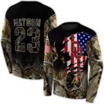 Personalized Oklahoma Sooners Tree Camo Claw All-over Print Sweatshirt