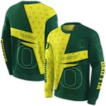 Personalized Oregon Ducks Abstract Shape All-Over Print Sweatshirt