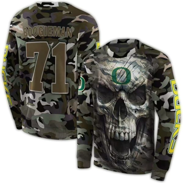 Personalized-Oregon-Ducks-Camo-Skull-AOP-Sweatshirt-1 Personalized Oregon Ducks Camo Skull AOP Sweatshirt 1