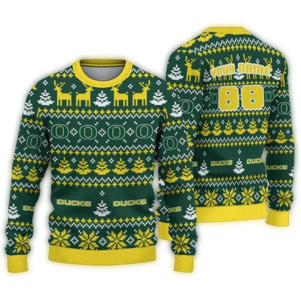 Personalized-Oregon-Ducks-Christmas-Pattern-Ugly-Sweater-1 Personalized Oregon Ducks Christmas Pattern Ugly Sweater 1