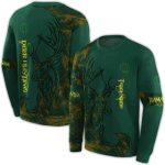 Personalized Oregon Ducks Deer Silhouette All-Over Print Sweatshirt