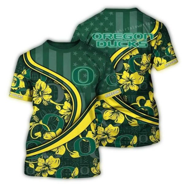 Personalized-Oregon-Ducks-Flower-and-Flag-US-AOP-T-Shirt-1 Personalized Oregon Ducks Flower and Flag US AOP T Shirt 1