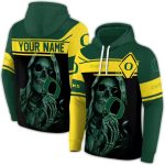 Personalized Oregon Ducks Grim Reaper All-Over Print Hoodie