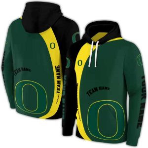 Personalized Oregon Ducks Minimalist All-Over Print Hoodie