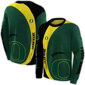 Personalized Oregon Ducks Minimalist All-Over Print Sweatshirt