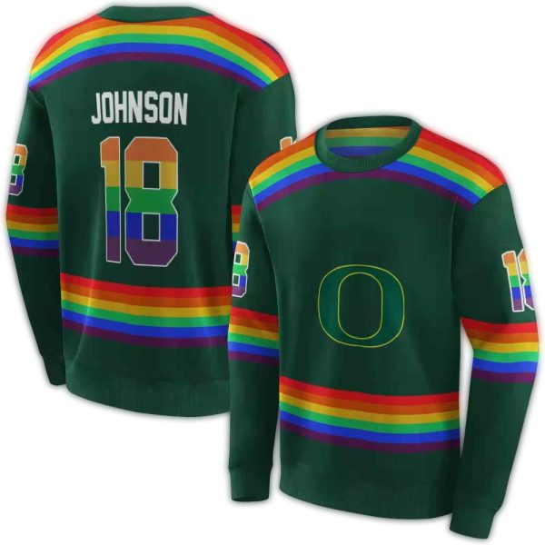 Personalized-Oregon-Ducks-Rainbow-Stripes-AOP-Sweatshirt-1 Personalized Oregon Ducks Rainbow Stripes AOP Sweatshirt 1