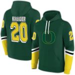 Personalized Oregon Ducks Striped Green All-Over Print Hoodie