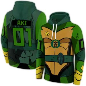 Personalized Oregon Ducks Superhero Armor All-Over Print Hoodie
