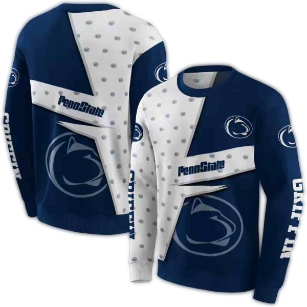 Personalized Penn State Nittany Lions Abstract Shape AOP Sweatshirt 1