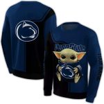 Personalized Penn State Nittany Lions Baby Yoda All-Over Print Sweatshirt