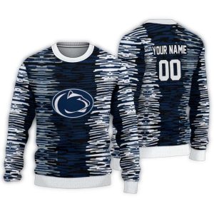 Personalized Penn State Nittany Lions Camouflage Stripe Ugly Sweater